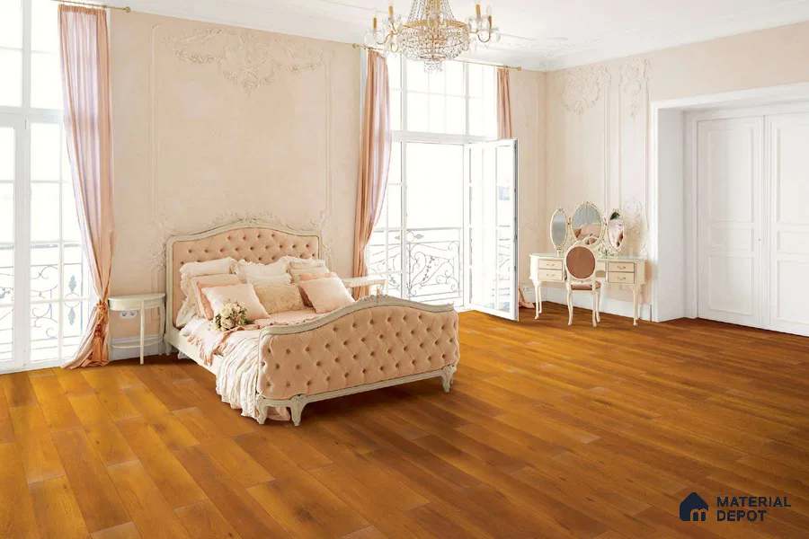 HDF Laminate Wood Floor AC4 Grade LF 00322 C Majestic Loft Oak 48 x 8 inch (1217x196 mm) - 8 mm | Aqua Protect 12 Hours Water Resistance | 20 Years Warranty | Anti Static and Stain Resistant | Straight Edge | Wood Embossed Surface | Uniclic Installation | 10 Plank Variations