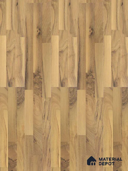 HDF Laminate Wood Floor AC4 Grade LF 00322 D Majestic Stripped Walnut 48 x 8 inch (1217x196 mm) - 8 mm | Aqua Protect 12 Hours Water Resistance | 20 Years Warranty | Anti Static and Stain Resistant | Straight Edge | Wood Embossed Surface | Uniclic Installation | 10 Plank Variations