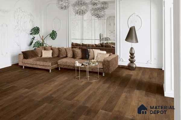 HDF Laminate Wood Floor AC4 Grade LF 00322 F Majestic Vita Barrel Oak 48 x 8 inch (1217x196 mm) - 8 mm | Aqua Protect 12 Hours Water Resistance | 20 Years Warranty | Anti Static and Stain Resistant | Straight Edge | Wood Embossed Surface | Uniclic Installation | 10 Plank Variations