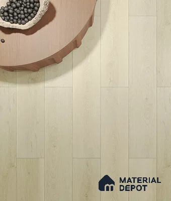 HDF Laminate Wood Floor AC4 Grade LF 00324 Panorama Soothing Silver 48 x 9 inch (1215x240 mm) - 8 mm | Aqua Protect 12 Hours Water Resistance | Anti Static and Stain Resistant | 0.5 mm V Groove | Wood Embossed Surface | Uniclic Installation | 10 Plank Variations