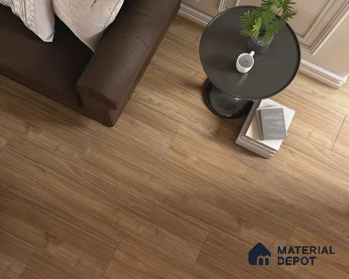 HDF Laminate Wood Floor AC4 Grade LF 00323 Panorama Mocha Twilight 48 x 9 inch (1215x240 mm) - 8 mm | Aqua Protect 12 Hours Water Resistance | Anti Static and Stain Resistant | 0.5 mm V Groove | Wood Embossed Surface | Uniclic Installation | 10 Plank Variations