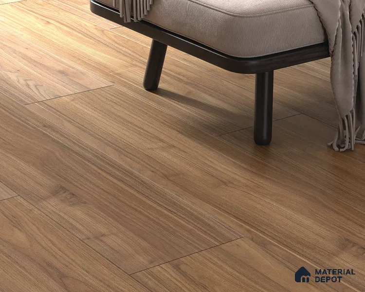 HDF Laminate Wood Floor AC4 Grade LF 00323 Panorama Mocha Twilight 48 x 9 inch (1215x240 mm) - 8 mm | Aqua Protect 12 Hours Water Resistance | Anti Static and Stain Resistant | 0.5 mm V Groove | Wood Embossed Surface | Uniclic Installation | 10 Plank Variations