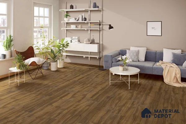 HDF Real Groove Laminate Wood Floor AC5 Grade LF 00326 E Riservia Biscuit 48 x 7 inch (1216x168 mm) - 8 mm | Aqua Protect 12 Hours Water Resistance | Anti Static and Stain Resistant | 0.5 mm V Groove | Real Wood Touch Surface | Uniclic Installation | 14 Plank Variations | 20 Years Warranty | EIR Surface
