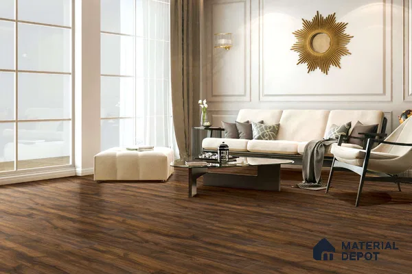 HDF Real Groove Laminate Wood Floor AC5 Grade LF 00326 F Riservia Bourbon 48 x 7 inch (1216x168 mm) - 8 mm | Aqua Protect 12 Hours Water Resistance | Anti Static and Stain Resistant | 0.5 mm V Groove | Real Wood Touch Surface | Uniclic Installation | 14 Plank Variations | 20 Years Warranty | EIR Surface
