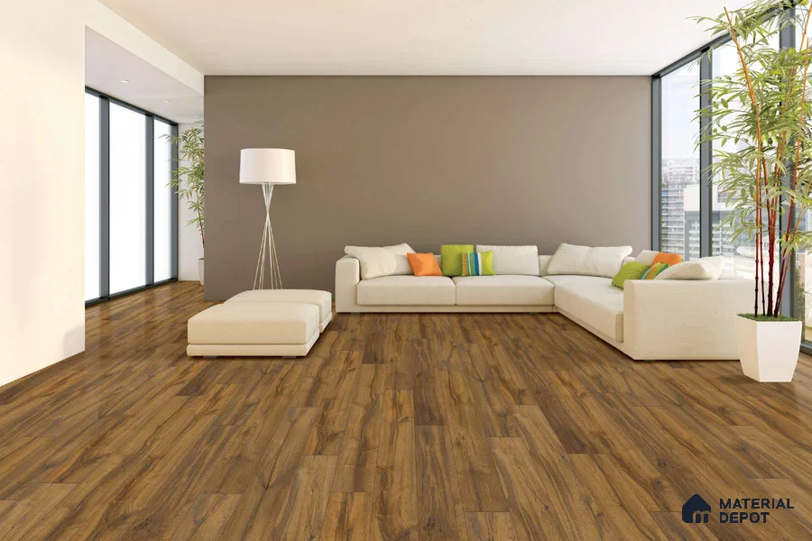 HDF Real Groove Laminate Wood Floor AC5 Grade LF 00326 H Riservia Confett 48 x 7 inch (1216x168 mm) - 8 mm | Aqua Protect 12 Hours Water Resistance | Anti Static and Stain Resistant | 0.5 mm V Groove | Real Wood Touch Surface | Uniclic Installation | 14 Plank Variations | 20 Years Warranty | EIR Surface
