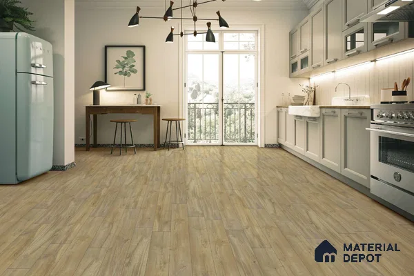 HDF Real Groove Laminate Wood Floor AC5 Grade LF 00326 Riservia Oatmeal 48 x 7 inch (1216x168 mm) - 8 mm | Aqua Protect 12 Hours Water Resistance | Anti Static and Stain Resistant | 0.5 mm V Groove | Real Wood Touch Surface | Uniclic Installation | 14 Plank Variations | 20 Years Warranty | EIR Surface