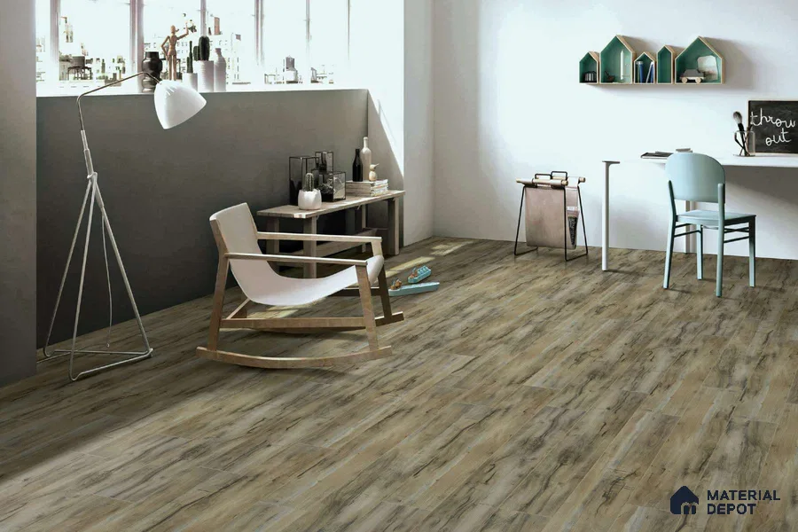 HDF Real Groove Embossed Laminate Wood Floor AC5 Grade LF 00329 C Robust Frosted 48 x 8 inch (1216x197 mm) - 8 mm | Aqua Protect 12 Hours Water Resistance | Anti Static and Stain Resistant | 0.5 mm V Groove | Real Wood Touch Surface | Uniclic Installation | 14 Plank Variations | 20 Years Warranty | EIR Surface
