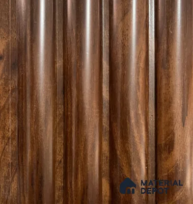 Brown Wooden Louver PN 04905 8 ft x 4.9 inch Charcoal Panel - 12 mm | Suitable for Feature Wall, TV Unit & Living Room | Width is Subjected to 5% Variation