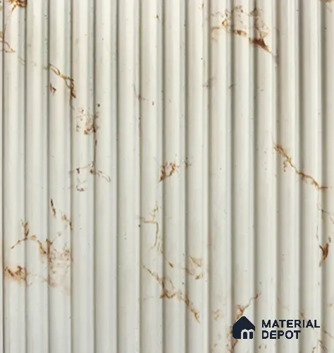 White Marble Louver PN 00846 8 ft x 4.9 inch Charcoal Panel - 8 mm | Suitable for Feature Wall, TV Unit & Living Room | Width is Subjected to 5% Variation