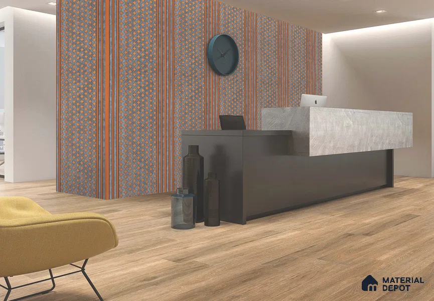Multi Colour Patterned Look Charcoal Decorative Wall Panel PN 05649 8 ft x 1 ft - 7 mm | Suitable for Feature Wall, TV Unit & Living Room | Width is Subjected to 5% Variation