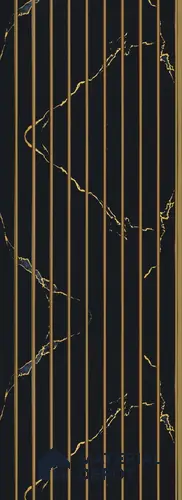 PN 05642 Charcoal Decorative Wall Panel - 8 ft x 1 ft - 7 mm | Width is Subjected to 5% Variation