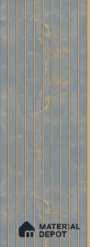 PN 05643 Charcoal Decorative Wall Panel - 8 ft x 1 ft - 7 mm | Width is Subjected to 5% Variation