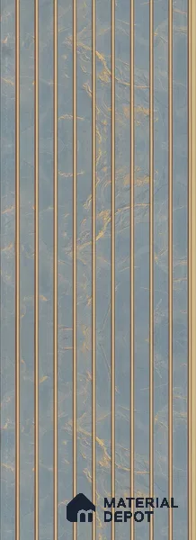PN 05643 Charcoal Decorative Wall Panel - 8 ft x 1 ft - 7 mm | Width is Subjected to 5% Variation
