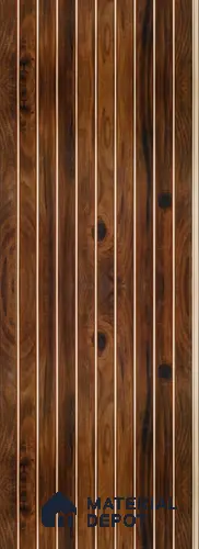 PN 05644 Charcoal Decorative Wall Panel - 8 ft x 1 ft - 7 mm | Width is Subjected to 5% Variation