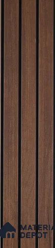 Brown Wooden Louver PN 00383 10 ft x 12 inch PVC Panel - 10 mm | Suitable for Feature Wall, TV Unit & Living Room | Width is Subjected to 5% Variation