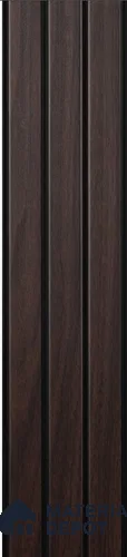 Brown Wooden Louver PN 00384 10 ft x 12 inch PVC Panel - 10 mm | Suitable for Feature Wall, TV Unit & Living Room | Width is Subjected to 5% Variation