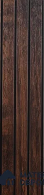 Brown Wooden Louver PN 00386 10 ft x 12 inch PVC Panel - 10 mm | Suitable for Feature Wall, TV Unit & Living Room | Width is Subjected to 5% Variation
