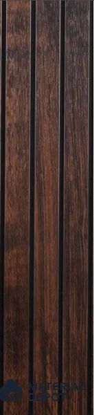 Brown Wooden Louver PN 00386 10 ft x 12 inch PVC Panel - 10 mm | Suitable for Feature Wall, TV Unit & Living Room | Width is Subjected to 5% Variation