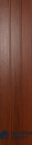 Brown Wooden Louver PN 00405 10 ft x 12 inch PVC Panel - 8 mm | Suitable for Feature Wall, TV Unit & Living Room | Width is Subjected to 5% Variation