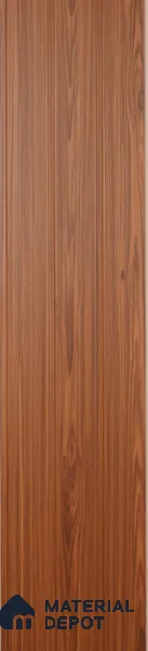Brown Wooden Louver PN 00406 10 ft x 12 inch PVC Panel - 8 mm | Suitable for Feature Wall, TV Unit & Living Room | Width is Subjected to 5% Variation