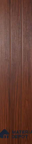 Brown Wooden Louver PN 00416 10 ft x 12 inch PVC Panel - 8 mm | Suitable for Feature Wall, TV Unit & Living Room | Width is Subjected to 5% Variation