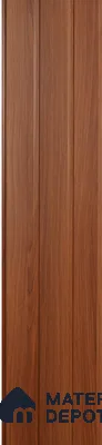 Brown Wooden Louver PN 00403 10 ft x 12 inch PVC Panel - 8 mm | Suitable for Feature Wall, TV Unit & Living Room | Width is Subjected to 5% Variation