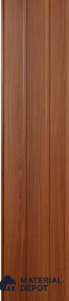 Brown Wooden Louver PN 00403 10 ft x 12 inch PVC Panel - 8 mm | Suitable for Feature Wall, TV Unit & Living Room | Width is Subjected to 5% Variation