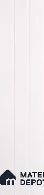 White Plain Colour Louver PN 00399 10 ft x 12 inch PVC Panel - 8 mm | Suitable for Feature Wall, TV Unit & Living Room | Width is Subjected to 5% Variation