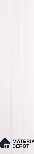 White Plain Colour Louver PN 00399 10 ft x 12 inch PVC Panel - 8 mm | Suitable for Feature Wall, TV Unit & Living Room | Width is Subjected to 5% Variation