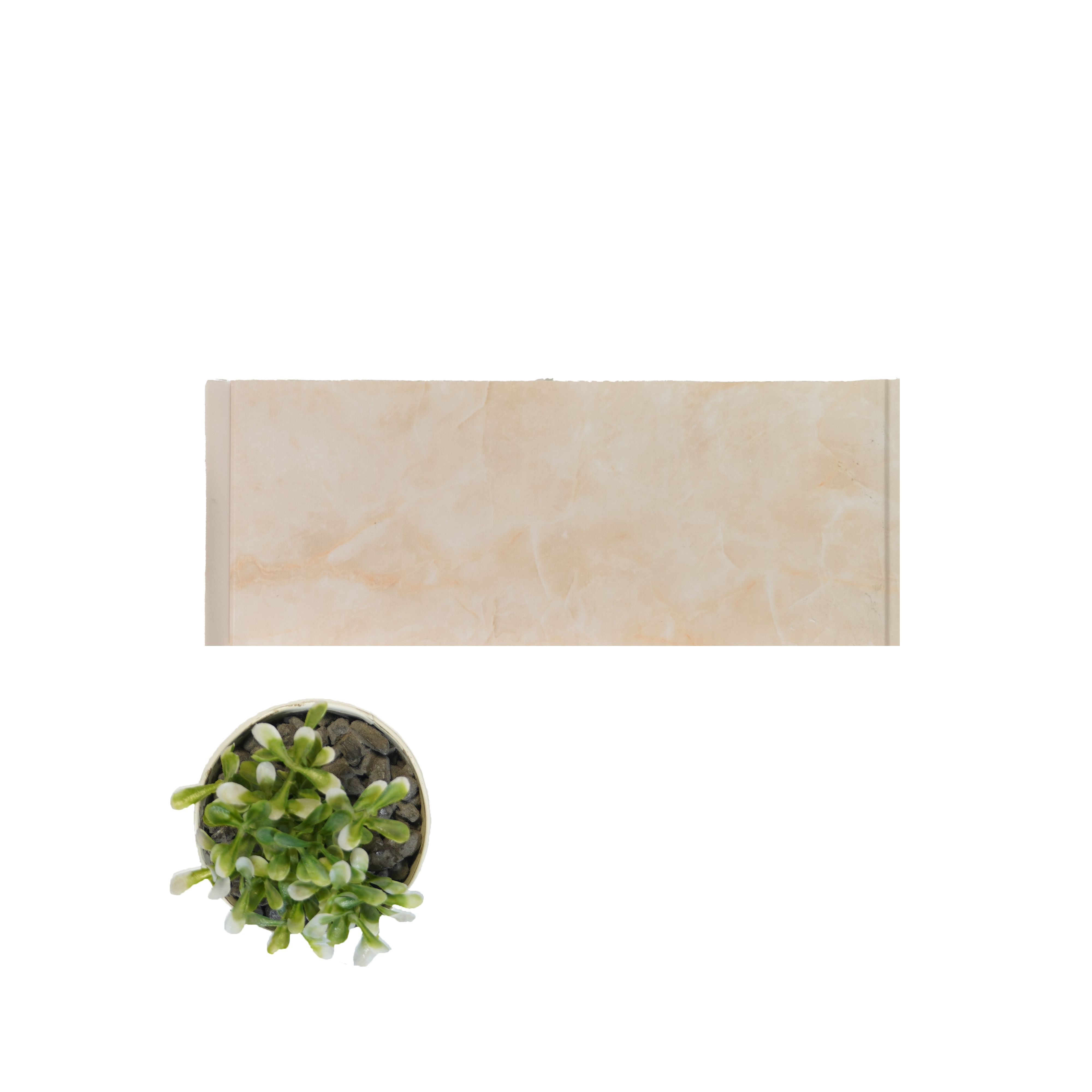 Beige Wood Look PVC Decorative Wall Panel PN 00439 10 ft x 10 inch - 6 mm | Suitable for Feature Wall, TV Unit & Living Room | Width is Subjected to 5% Variation