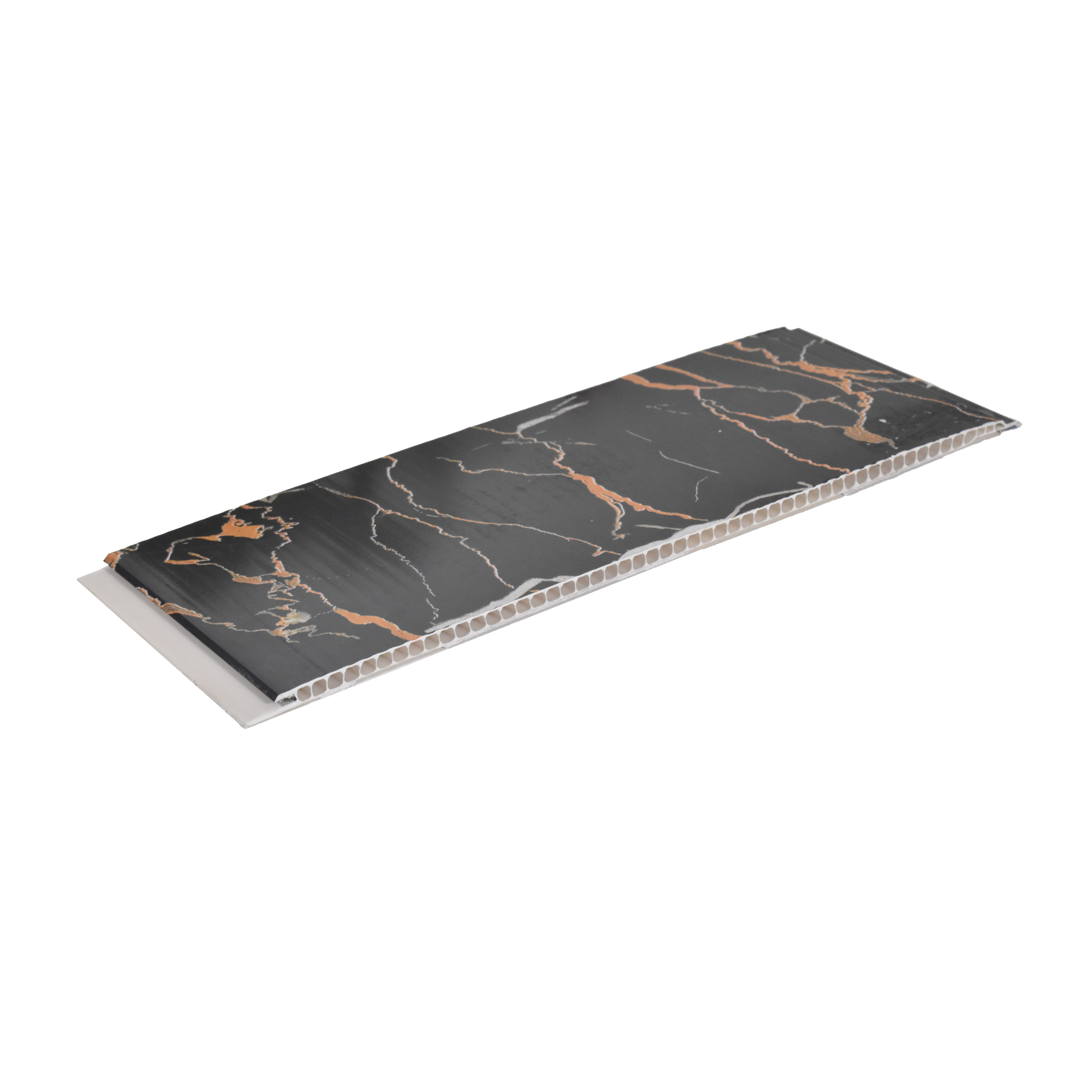 Black Patterned Look PVC Decorative Wall Panel PN 00446 (P41) 10 ft x 10 inch - 6 mm | Suitable for Feature Wall, TV Unit & Living Room | Width is Subjected to 5% Variation