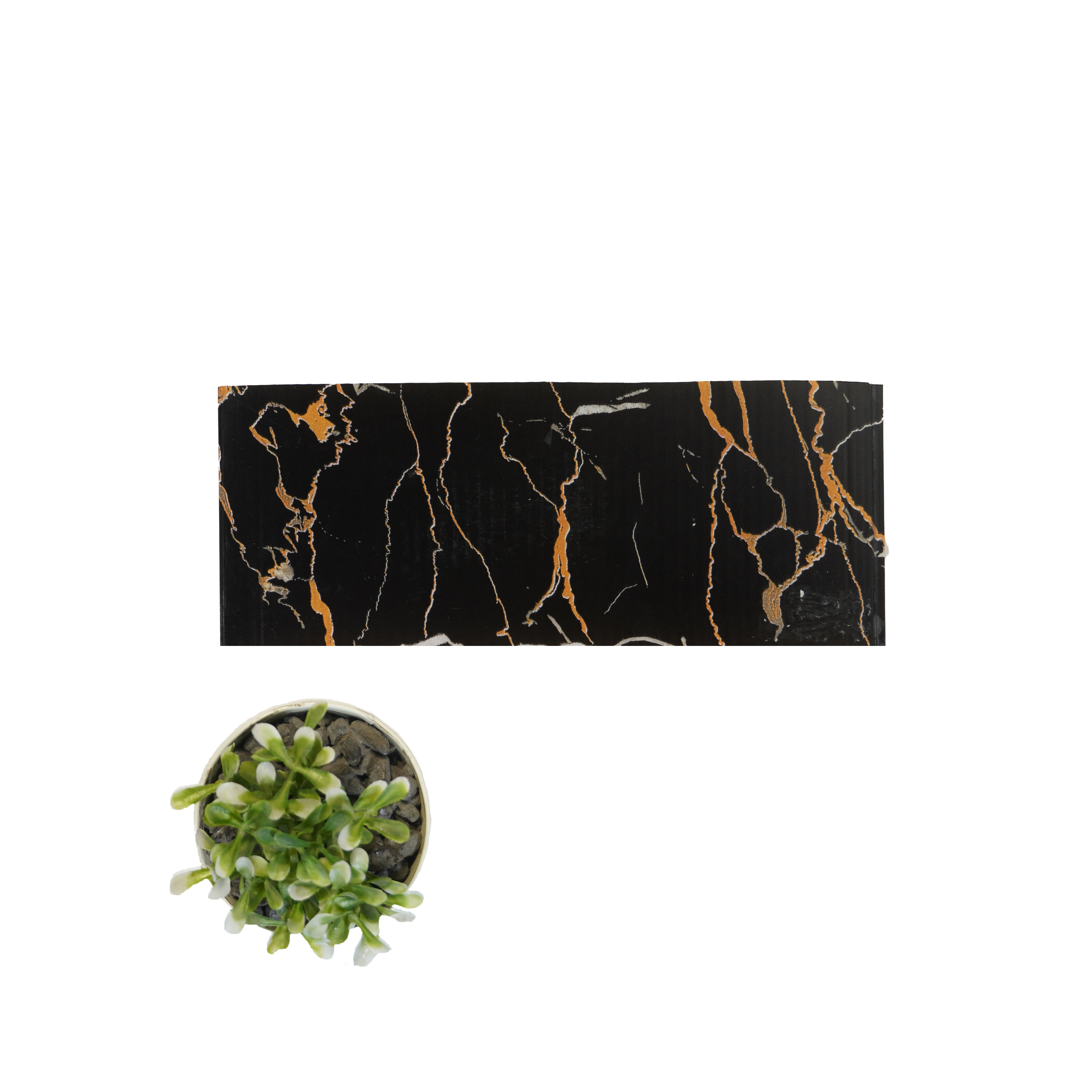 Black Patterned Look PVC Decorative Wall Panel PN 00446 (P41) 10 ft x 10 inch - 6 mm | Suitable for Feature Wall, TV Unit & Living Room | Width is Subjected to 5% Variation