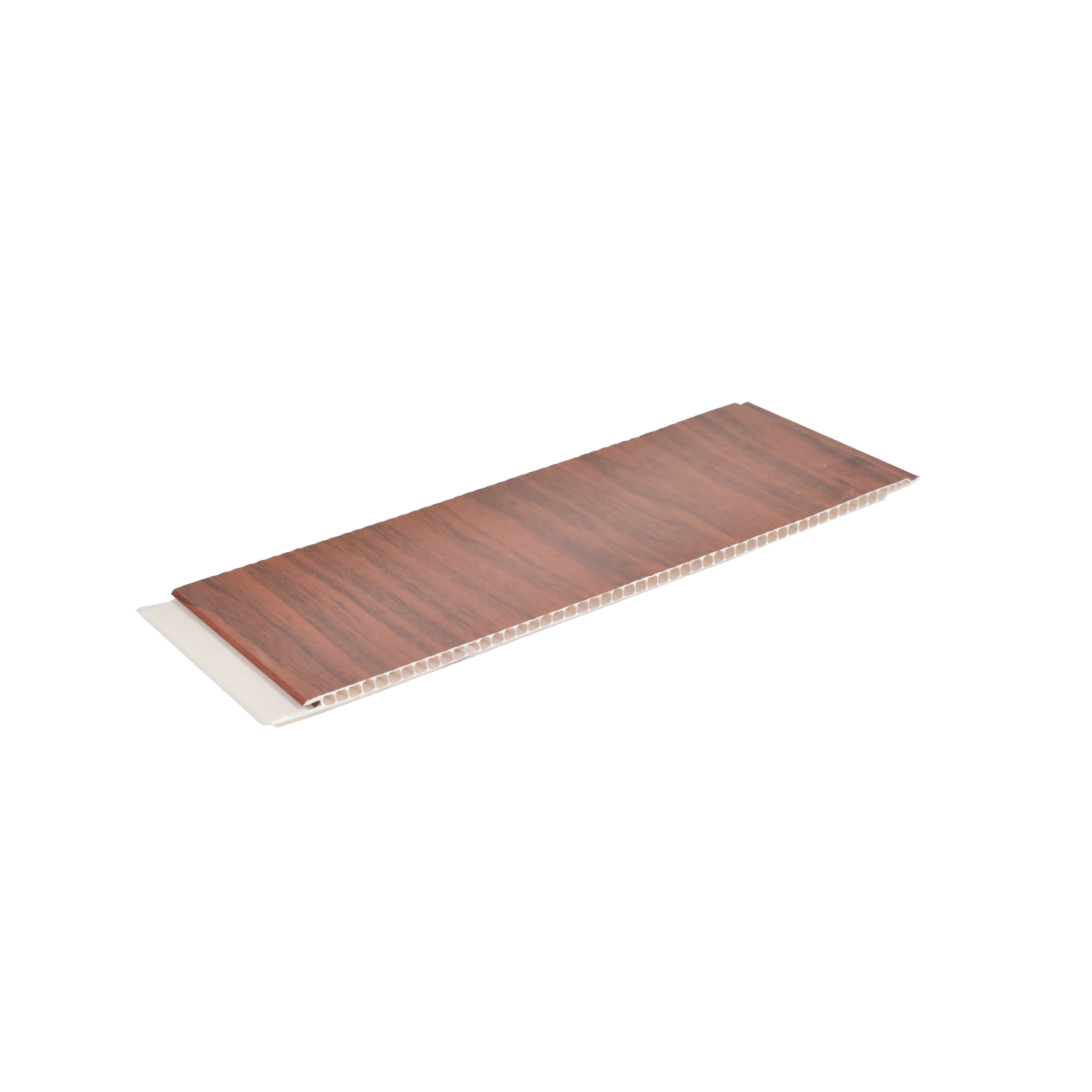 Brown Wooden Look PVC Decorative Wall Panel 10 ft x 10 inch - 6 mm | Ideal for Feature Wall, Living Room, Bedroom, TV Unit, Hotel, Restaurant, Office | PN 00447 | Width is Subjected to 5% Variation