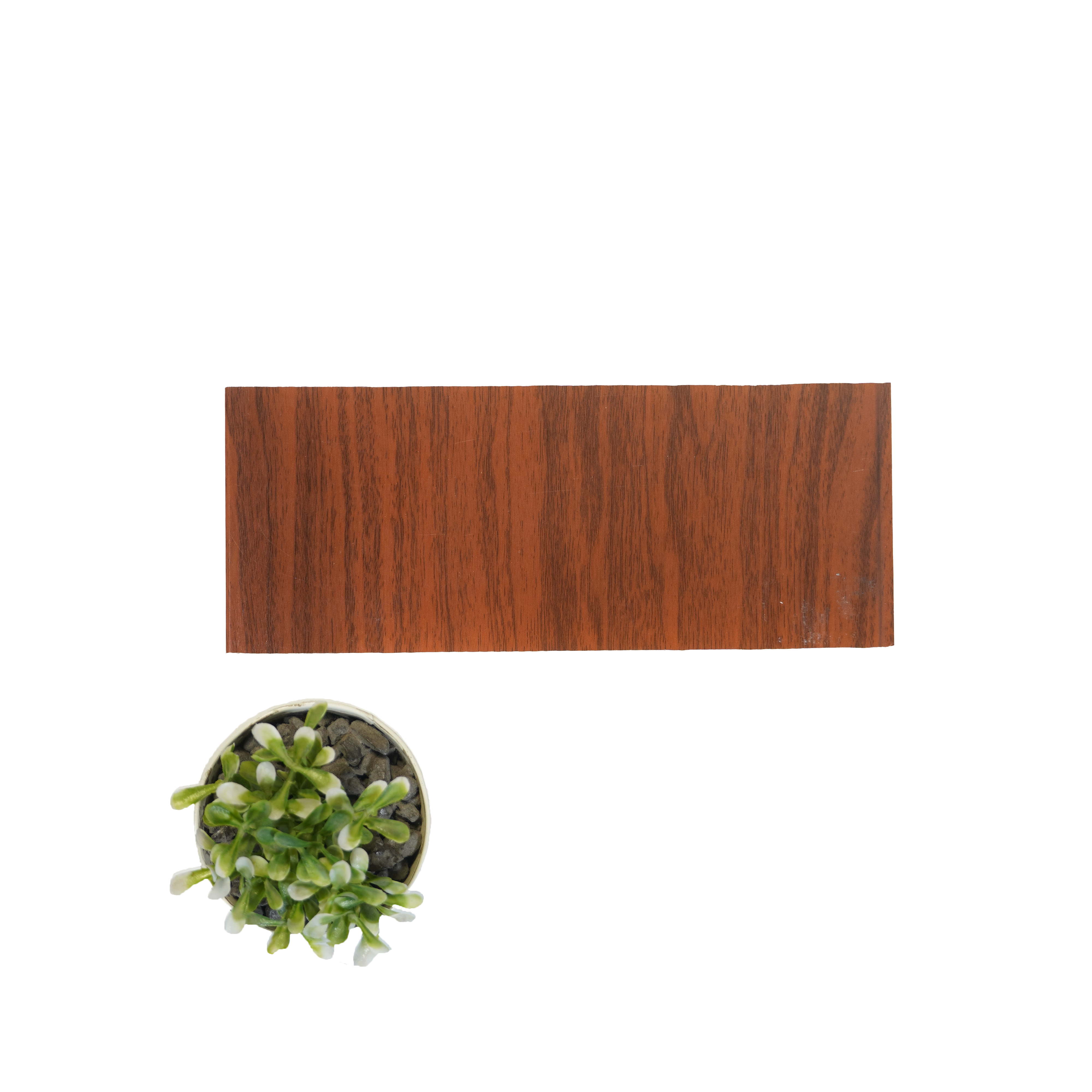 Brown Wooden Look PVC Decorative Wall Panel 10 ft x 10 inch - 6 mm | Ideal for Feature Wall, Living Room, Bedroom, TV Unit, Hotel, Restaurant, Office | PN 00447 | Width is Subjected to 5% Variation