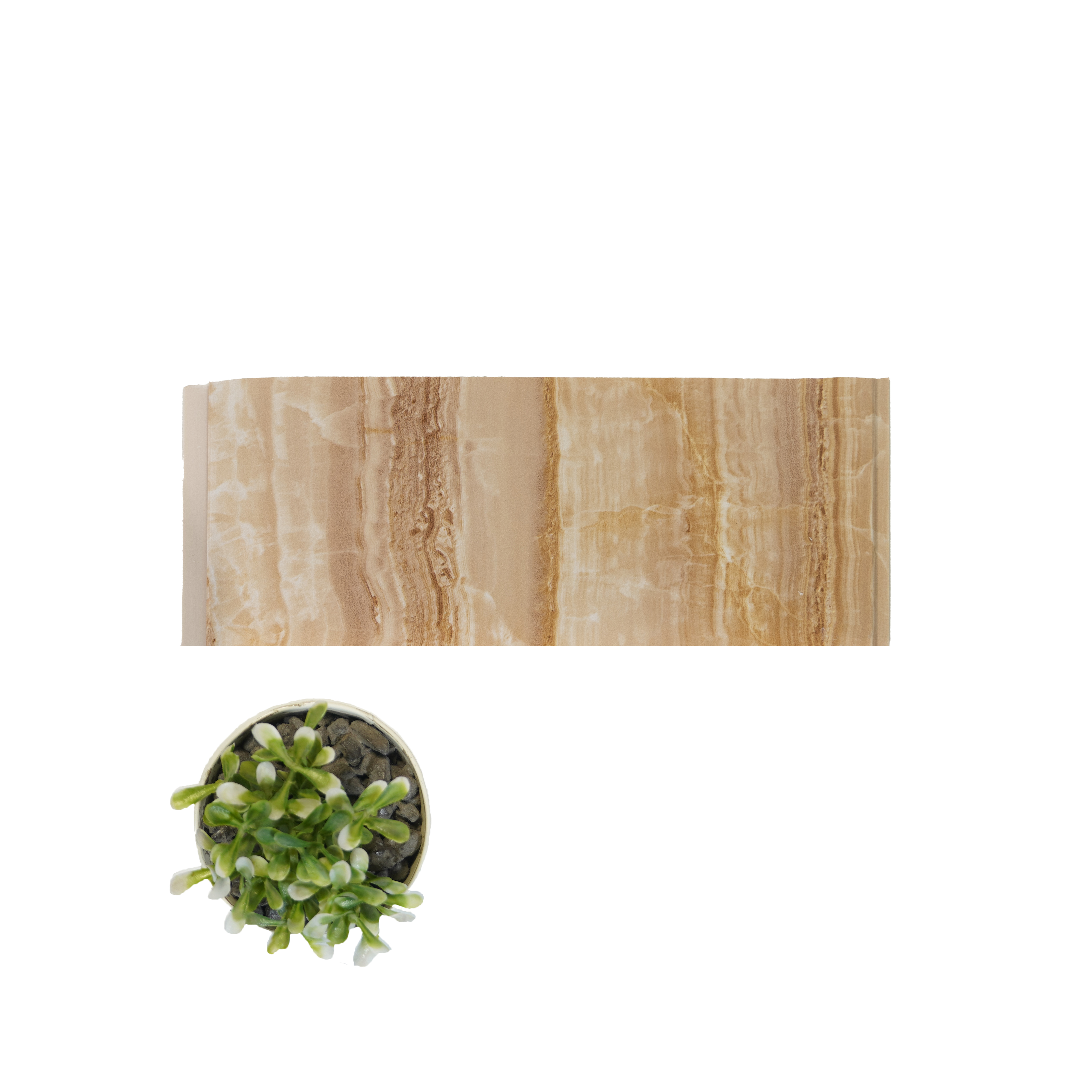 Brown Wooden Look PVC Decorative Wall Panel 10 ft x 10 inch - 6 mm | Ideal for Feature Wall, Living Room, Bedroom, TV Unit, Hotel, Restaurant, Office | PN 00444 | Width is Subjected to 5% Variation