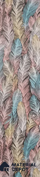 Multicolor Patterned Look PVC Decorative Wall Panel 10 ft x 10 inch - 6 mm | Ideal for Feature Wall, Living Room, Bedroom, TV Unit, Hotel, Restaurant, Office | PN 00442 | Width is Subjected to 5% Variation