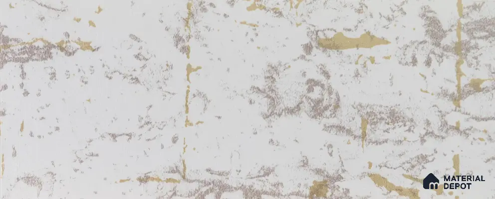 White Metallic Look PVC Decorative Wall Panel PN 00449 10 ft x 10 inch - 6 mm | Suitable for Feature Wall, TV Unit & Living Room | Width is Subjected to 5% Variation