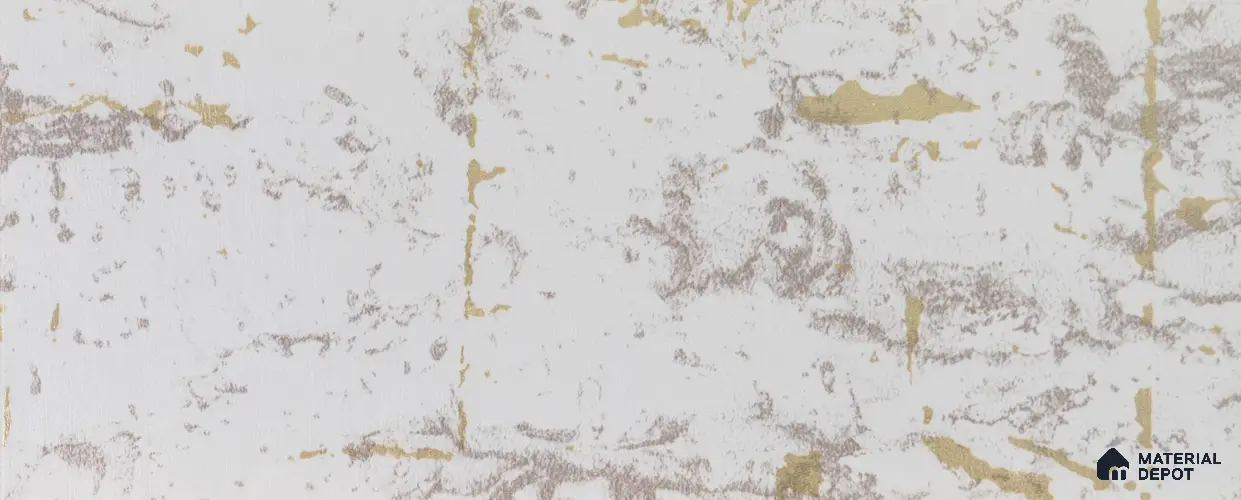White Metallic Look PVC Decorative Wall Panel PN 00449 10 ft x 10 inch - 6 mm | Suitable for Feature Wall, TV Unit & Living Room | Width is Subjected to 5% Variation