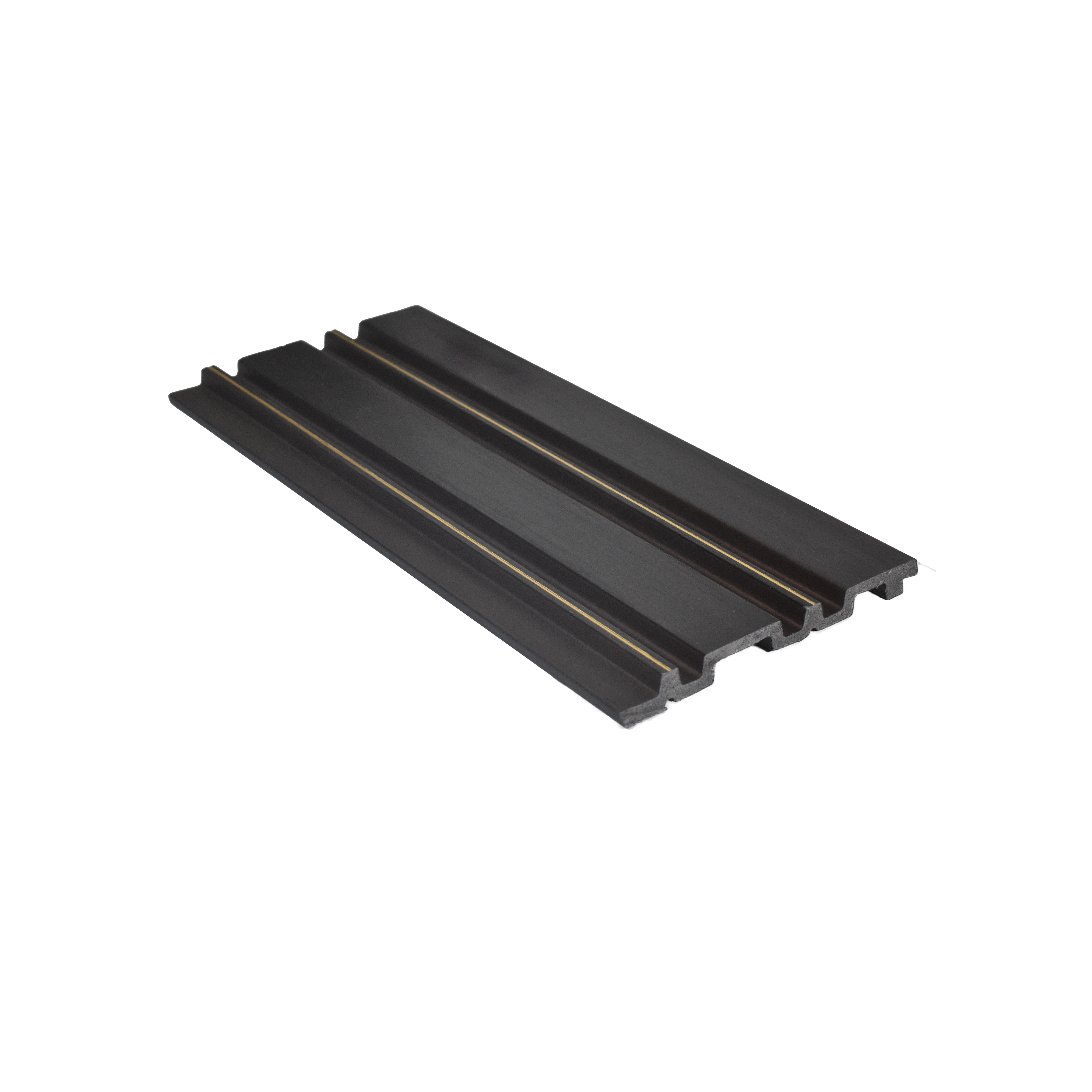 Brown Wooden Louver PN 00464 9.5 ft x 4.9 inch Charcoal Panel - 12 mm | Suitable for Feature Wall, TV Unit & Living Room | Width is Subjected to 5% Variation