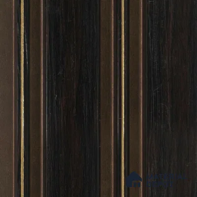 Brown Wooden Louver PN 00464 9.5 ft x 4.9 inch Charcoal Panel - 12 mm | Suitable for Feature Wall, TV Unit & Living Room | Width is Subjected to 5% Variation