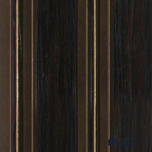 Brown Wooden Louver PN 00464 9.5 ft x 4.9 inch Charcoal Panel - 12 mm | Suitable for Feature Wall, TV Unit & Living Room | Width is Subjected to 5% Variation