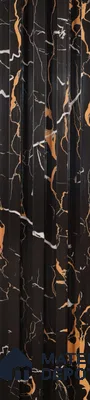 Black Marble Louver PN 00418 9.5 ft x 6.5 inch WPC Panel - 23 mm | Suitable for Feature Wall, TV Unit & Living Room | Width is Subjected to 5% Variation