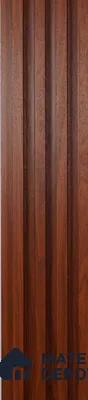 Brown Wooden Louver PN 00425 9.5 ft x 6.5 inch WPC Panel - 23 mm | Suitable for Feature Wall, TV Unit & Living Room | Width is Subjected to 5% Variation