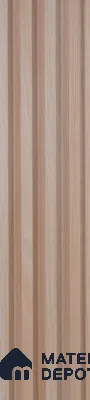 Beige Wooden Louver PN 00426 9.5 ft x 6.5 inch WPC Panel - 23 mm | Suitable for Feature Wall, TV Unit & Living Room | Width is Subjected to 5% Variation