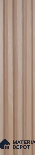 Beige Wooden Louver PN 00426 9.5 ft x 6.5 inch WPC Panel - 23 mm | Suitable for Feature Wall, TV Unit & Living Room | Width is Subjected to 5% Variation