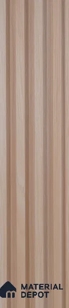 Beige Wooden Louver PN 00426 9.5 ft x 6.5 inch WPC Panel - 23 mm | Suitable for Feature Wall, TV Unit & Living Room | Width is Subjected to 5% Variation