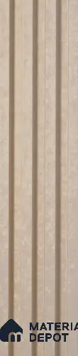 Beige Stone Louver PN 00424 9.5 ft x 6.5 inch WPC Panel - 23 mm | Suitable for Feature Wall, TV Unit & Living Room | Width is Subjected to 5% Variation