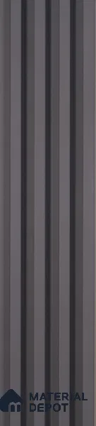 Grey Plain Colour Look WPC Louver/Panel 9.5 ft x 6.5 inch - 23 mm | Ideal for Feature Wall, Living Room, Bedroom, TV Cabinet, Hotel, Restaurant, Office | PN 00428