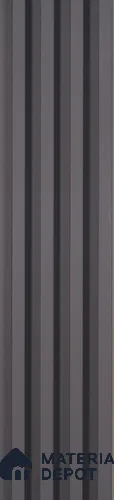Grey Plain Colour Look WPC Louver/Panel 9.5 ft x 6.5 inch - 23 mm | Ideal for Feature Wall, Living Room, Bedroom, TV Cabinet, Hotel, Restaurant, Office | PN 00428 | Image 01
