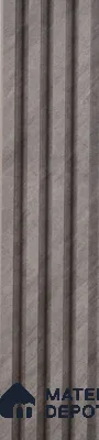 Grey Stone Louver PN 00417 9.5 ft x 6.5 inch WPC Panel - 23 mm | Suitable for Feature Wall, TV Unit & Living Room | Width is Subjected to 5% Variation
